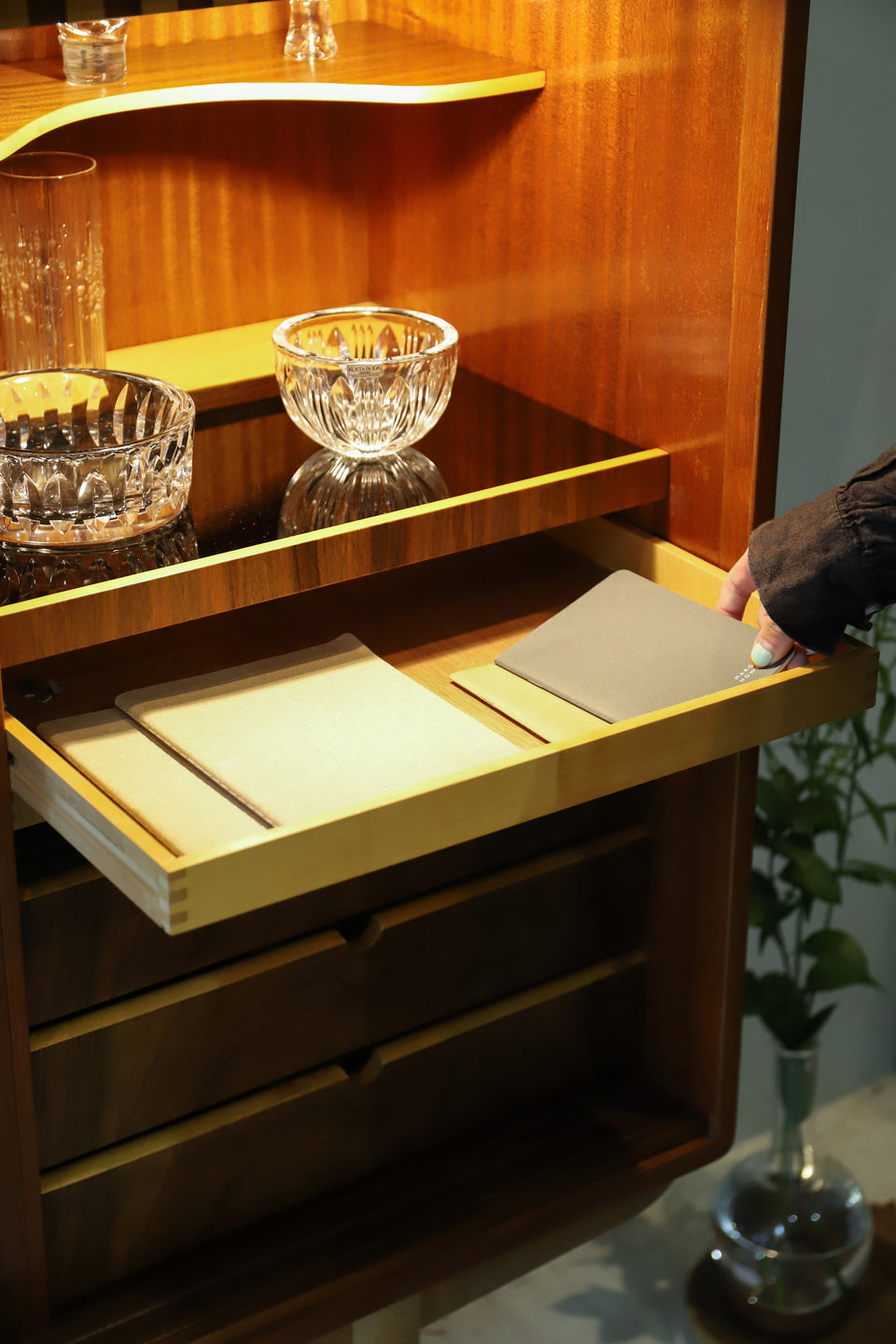 Danish Vintage High Sideboard/デンマークヴィンテージ サイドボード チーク材 北欧家具