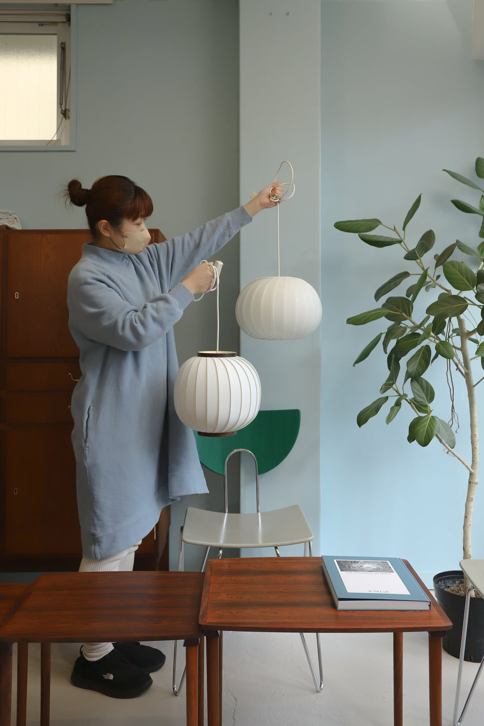 Danish Vintage Hoyrup Pendant Light/デンマークヴィンテージ ハイラップ ペンダントライト プラスチック 北欧インテリア
