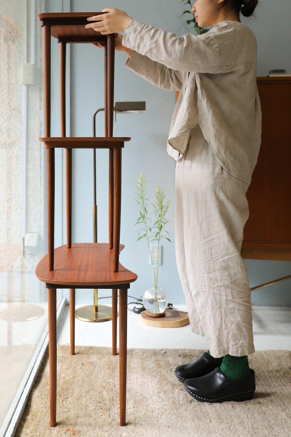 Danish Vintage Nesting Table/デンマークヴィンテージ ネストテーブル チーク材