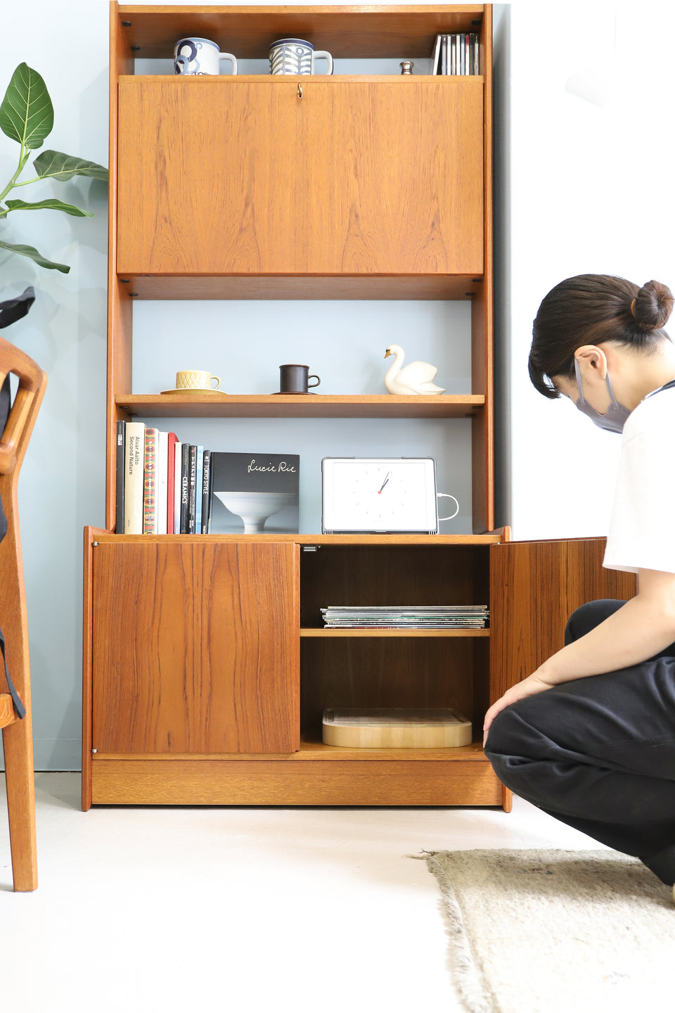 Scandinavian Vintage Teak Open Shelf/北欧ヴィンテージ オープンシェルフ チーク材 本棚 収納家具