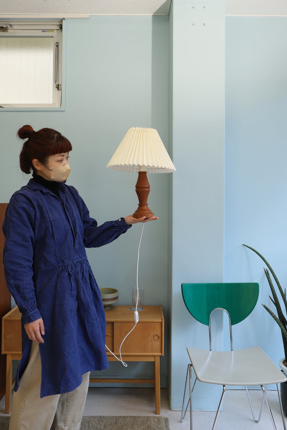 Teakwood Table Lamp Danish Vintage/デンマークヴィンテージ テーブルランプ 間接照明 チーク材 北欧インテリア
