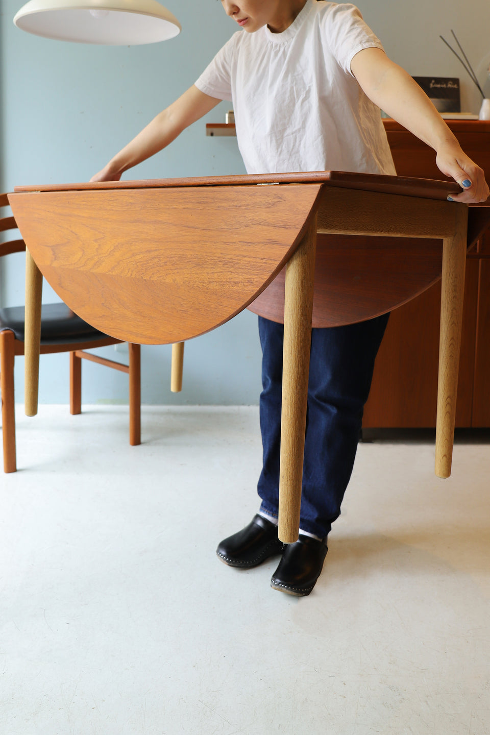 Danish Vintage Drop Leaf Coffee Table/デンマークヴィンテージ ドロップリーフ コーヒーテーブル