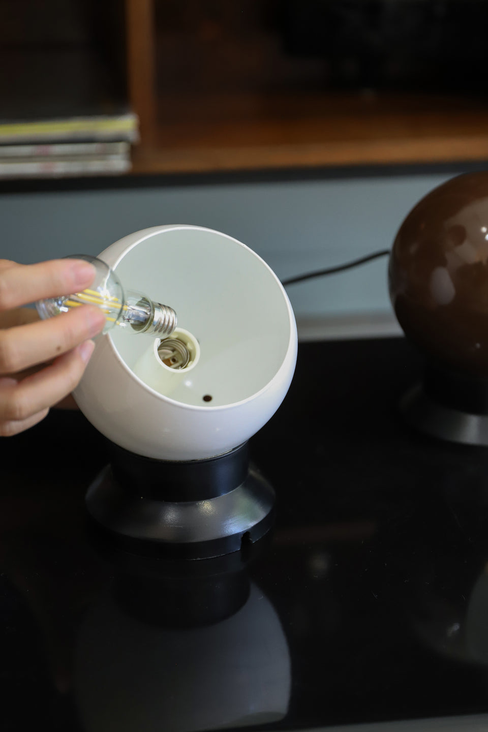 Danish Vintage Magnet Ball Wall Lamp/デンマークヴィンテージ ボールウォールランプ 壁掛け テーブルランプ 北欧インテリア