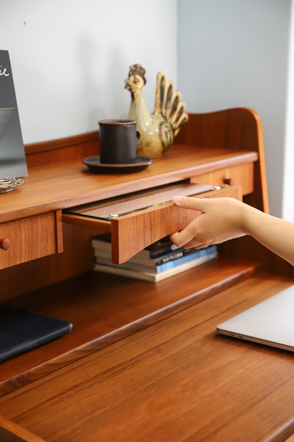 Danish Vintage Teak Writing Bureau Dresser/デンマークヴィンテージ ライティングビューロー ドレッサー 北欧家具