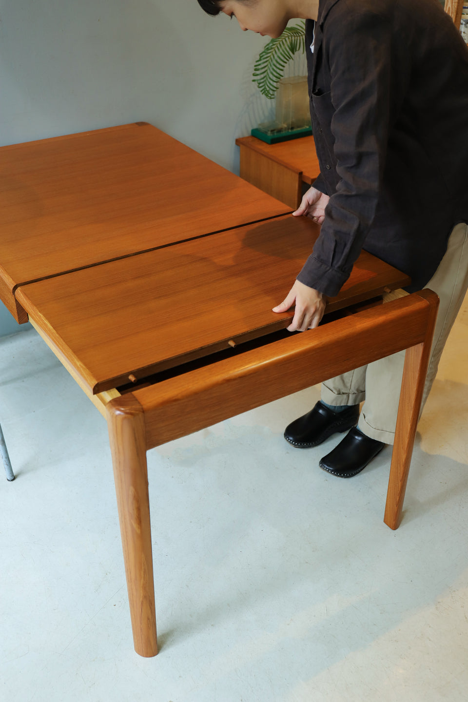 Japanese Vintage Aobayashi Seisakujo Extension Dining Table/ジャパンヴィンテージ 青林製作所 エクステンションダイニングテーブル