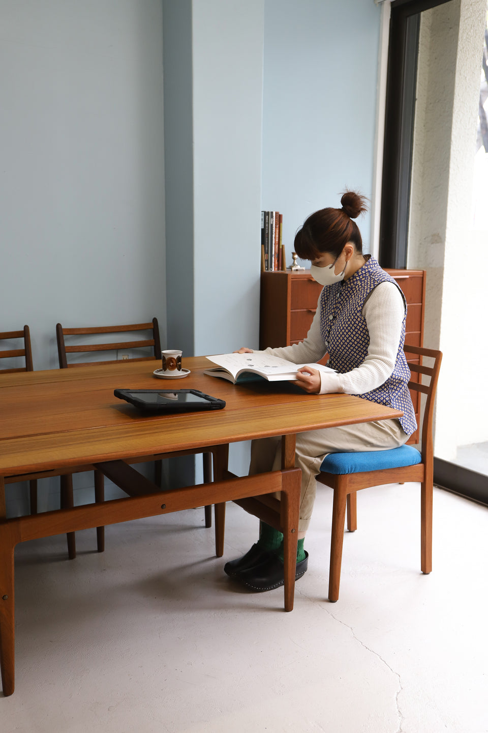 Kai Kristiansen Elevator Extension Table Vildbjerg Møbelfabrik/デンマークヴィンテージ カイ・クリスチャンセン エレベーター エクステンションテーブル 北欧家具