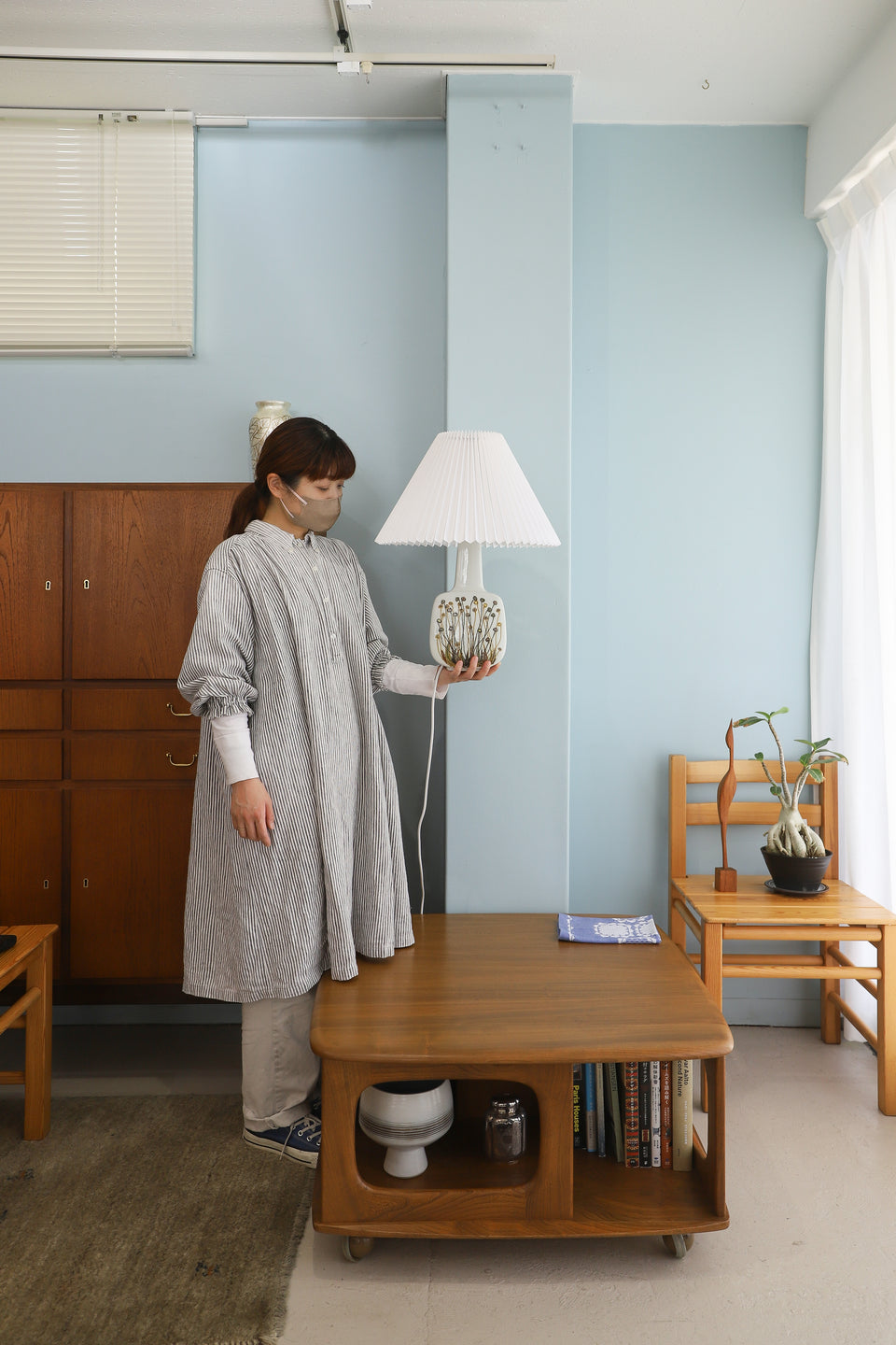 Danish Vintage Royal Copenhagen Baca Table Lamp Ellen Malmer/デンマークヴィンテージ ロイヤルコペンハーゲン バッカ テーブルランプ エレン・マルマー 間接照明 北欧インテリア