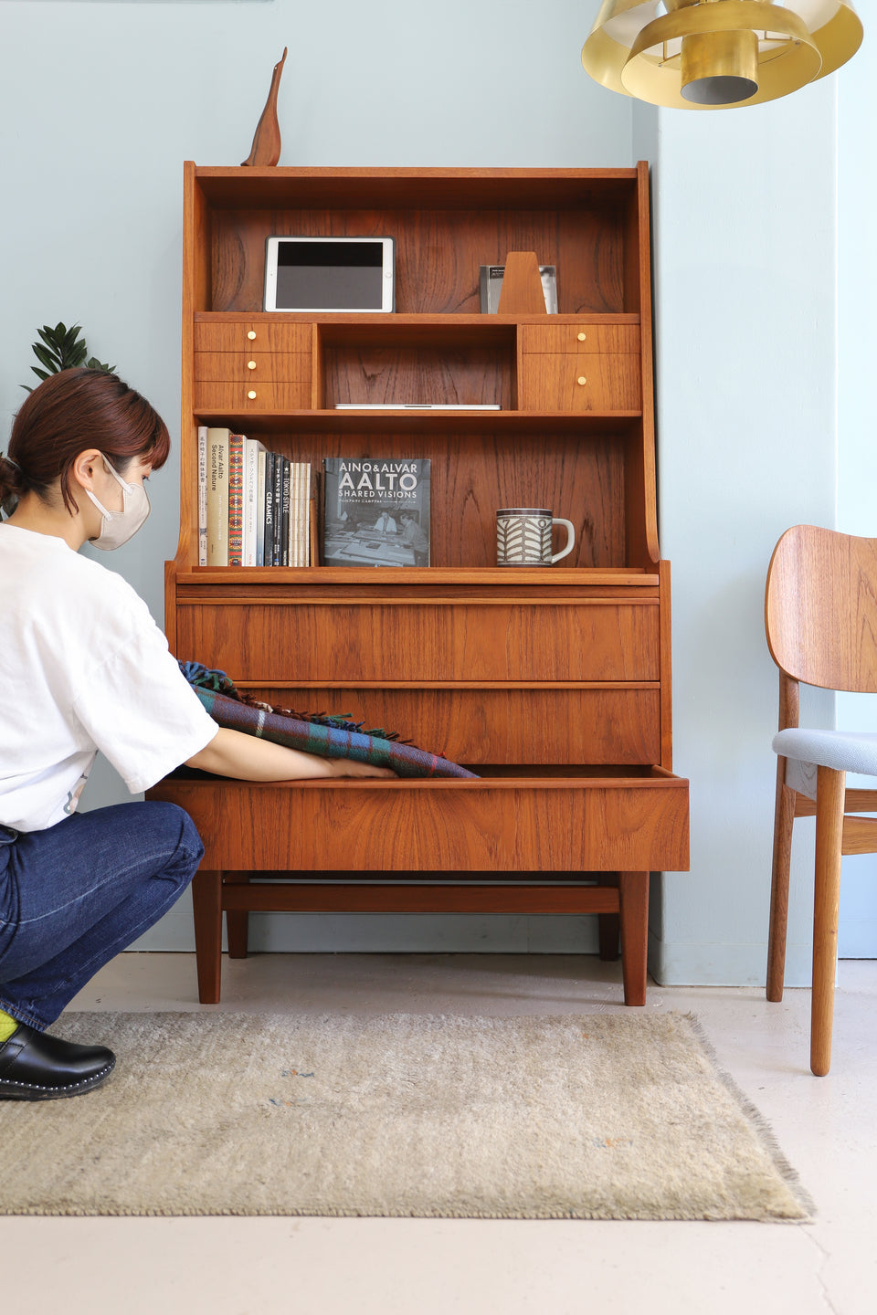 Writing Bureau Teakwood Danish Vintage/デンマークヴィンテージ ライティングビューロー 北欧家具