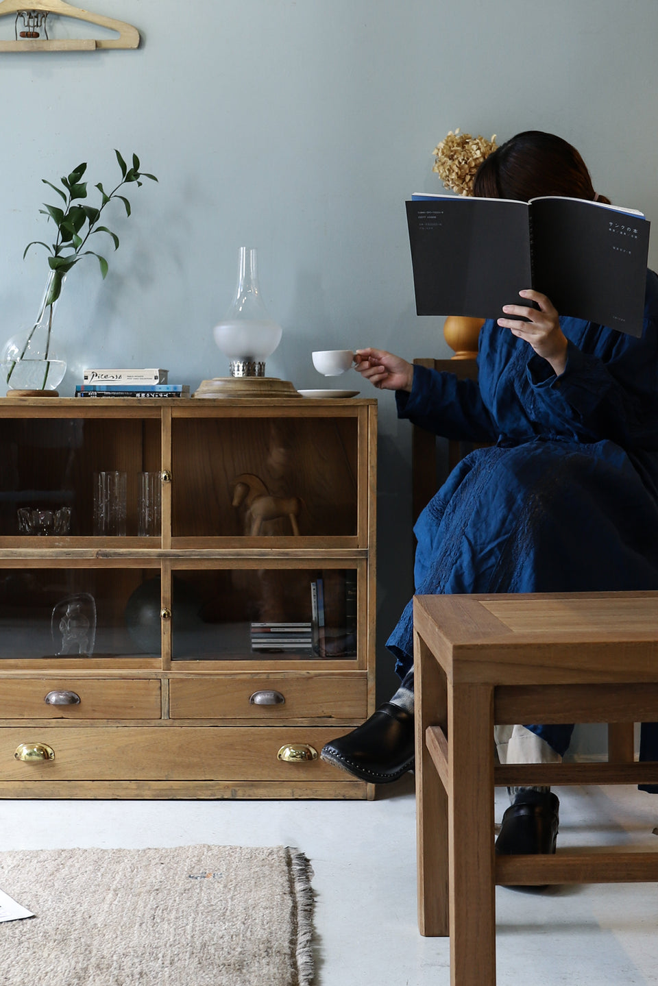 Japanese Vintage Tea Cabinet/ジャパンヴィンテージ 茶箪笥 食器棚 カップボード 収納 昭和レトロ モダン