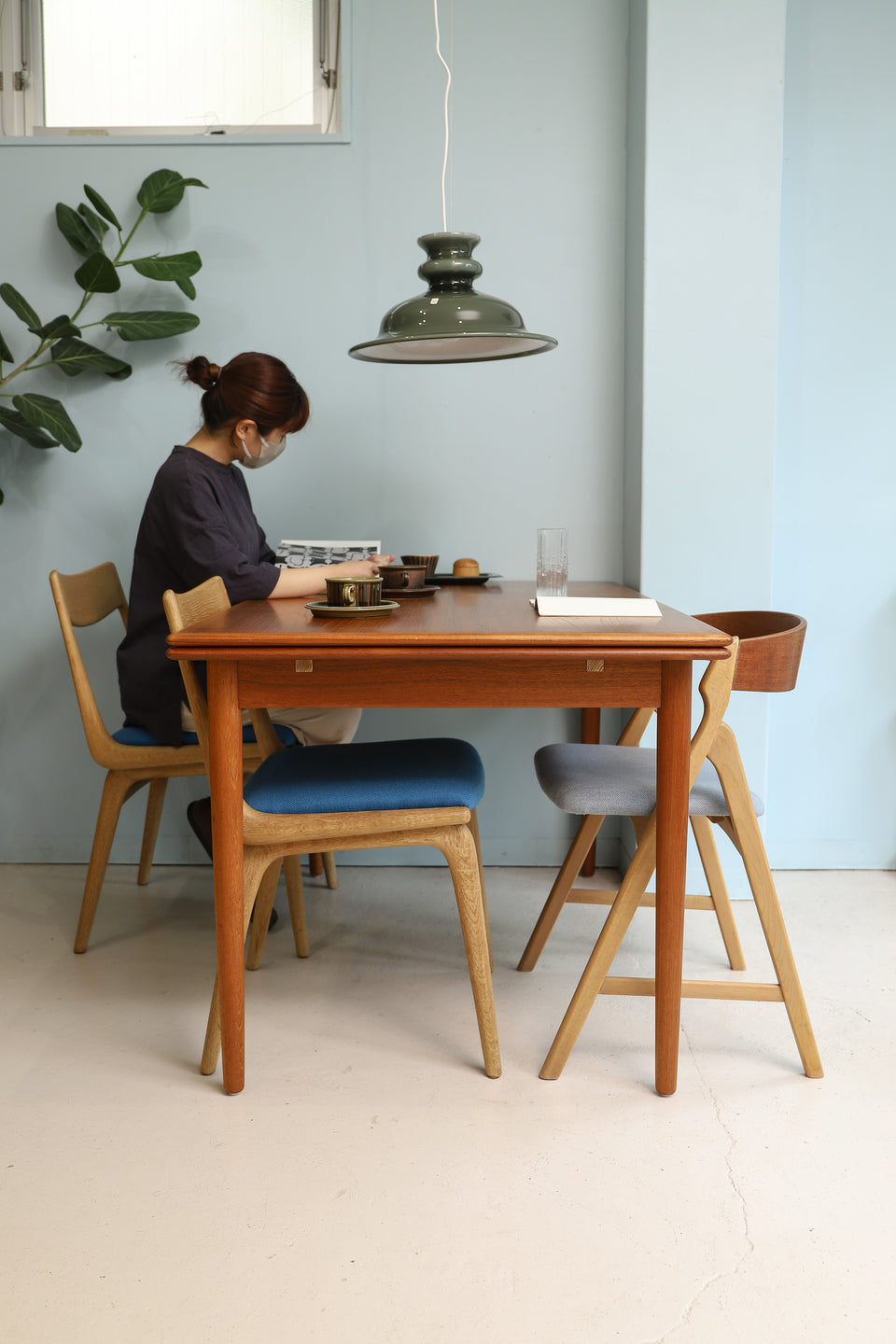 Danish Vintage Draw Leaf Extension Dining Table/デンマークヴィンテージ エクステンション ダイニングテーブル ドローリーフ 北欧家具