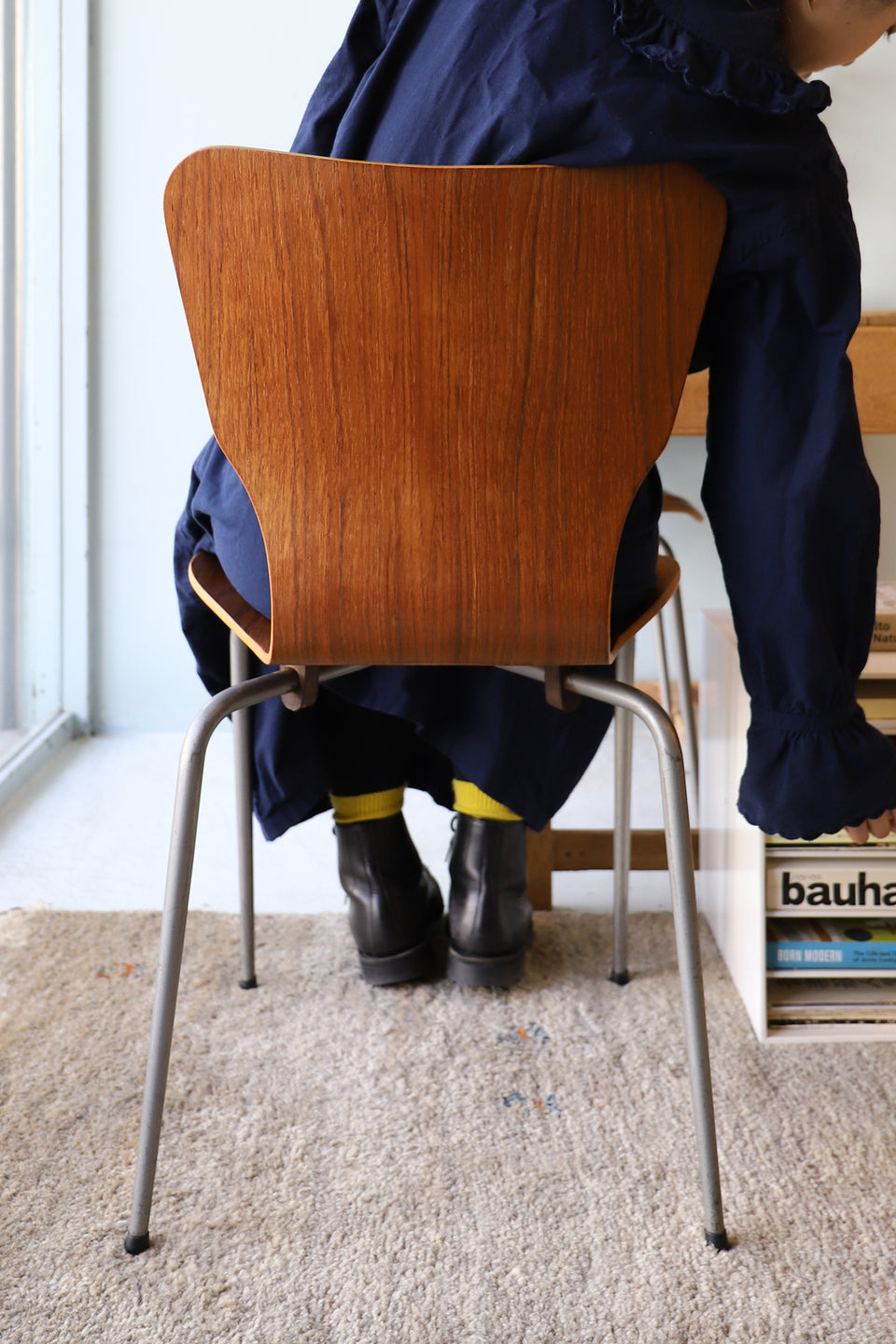 MH Stålmøbler Teak Plywood Stacking Chair/デンマークヴィンテージ スタッキングチェア チーク材 プライウッド 椅子 ミッドセンチュリー モダン 北欧家具