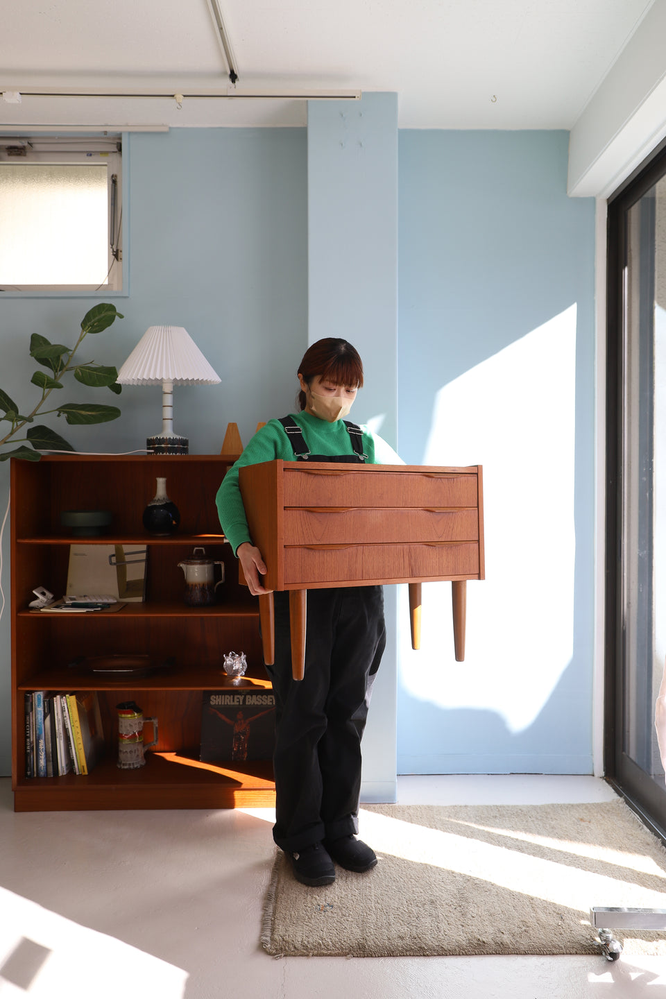 Danish Vintage Bed Side Chest 3Drawers/デンマークヴィンテージ 3段 ベッドサイドチェスト チーク材 北欧家具