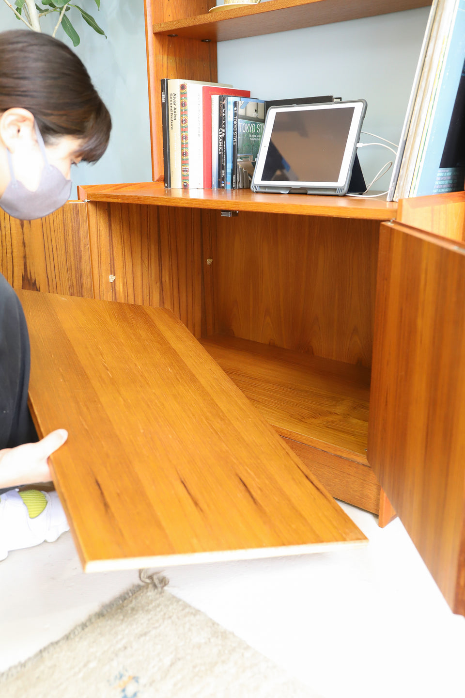 Scandinavian Vintage Teak Open Shelf/北欧ヴィンテージ オープンシェルフ チーク材 本棚 収納家具