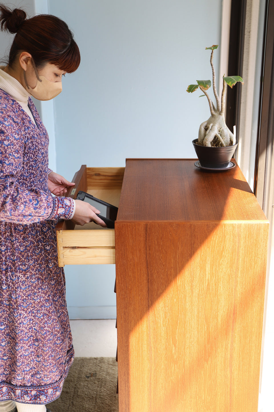 Vintage Teakwood 6drawer Chest Danish/デンマークヴィンテージ チェスト 6段 チーク材 引き出し 北欧家具