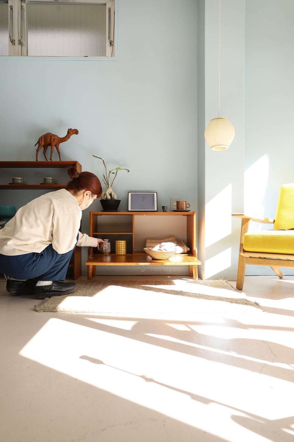 Scandinavian Vintage Small Sideboard Cabinet/北欧ヴィンテージ スモールサイドボード キャビネット チーク材 収納家具