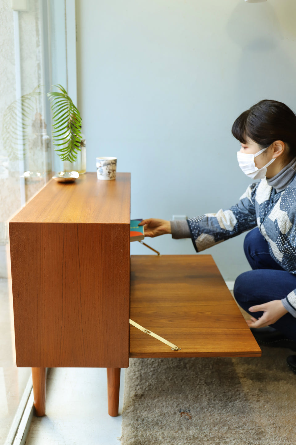 HG Møbler Small Cabinet Teakwood Danish Vintage/デンマークヴィンテージ スモールキャビネット テレビボード 北欧インテリア