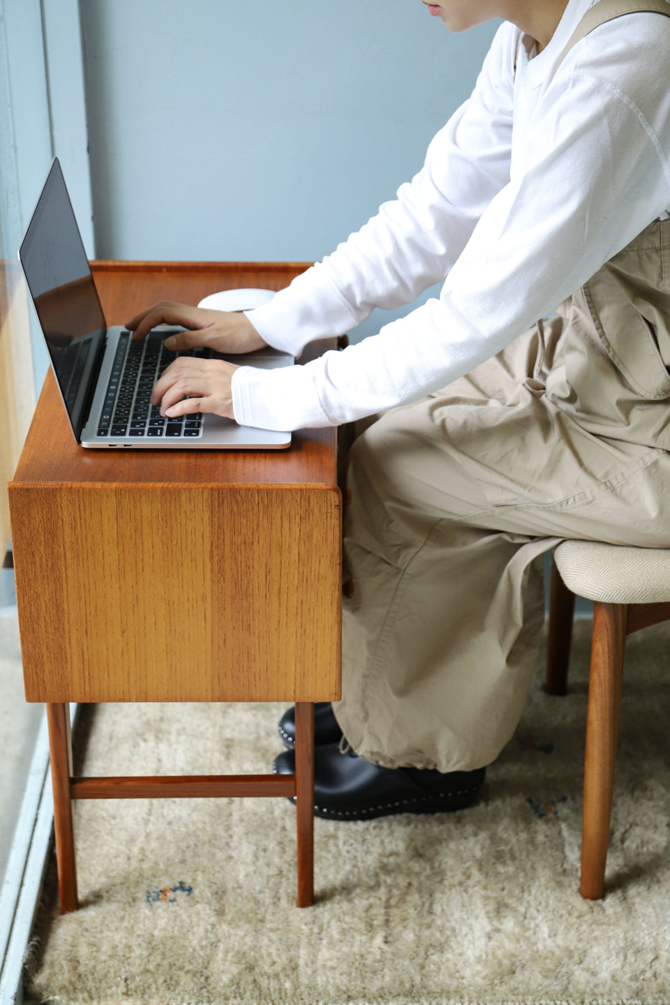 Danish Vintage 2 Drawer Side Chest/デンマーク ヴィンテージ サイドチェスト サイドテーブル チーク材 収納 北欧家具