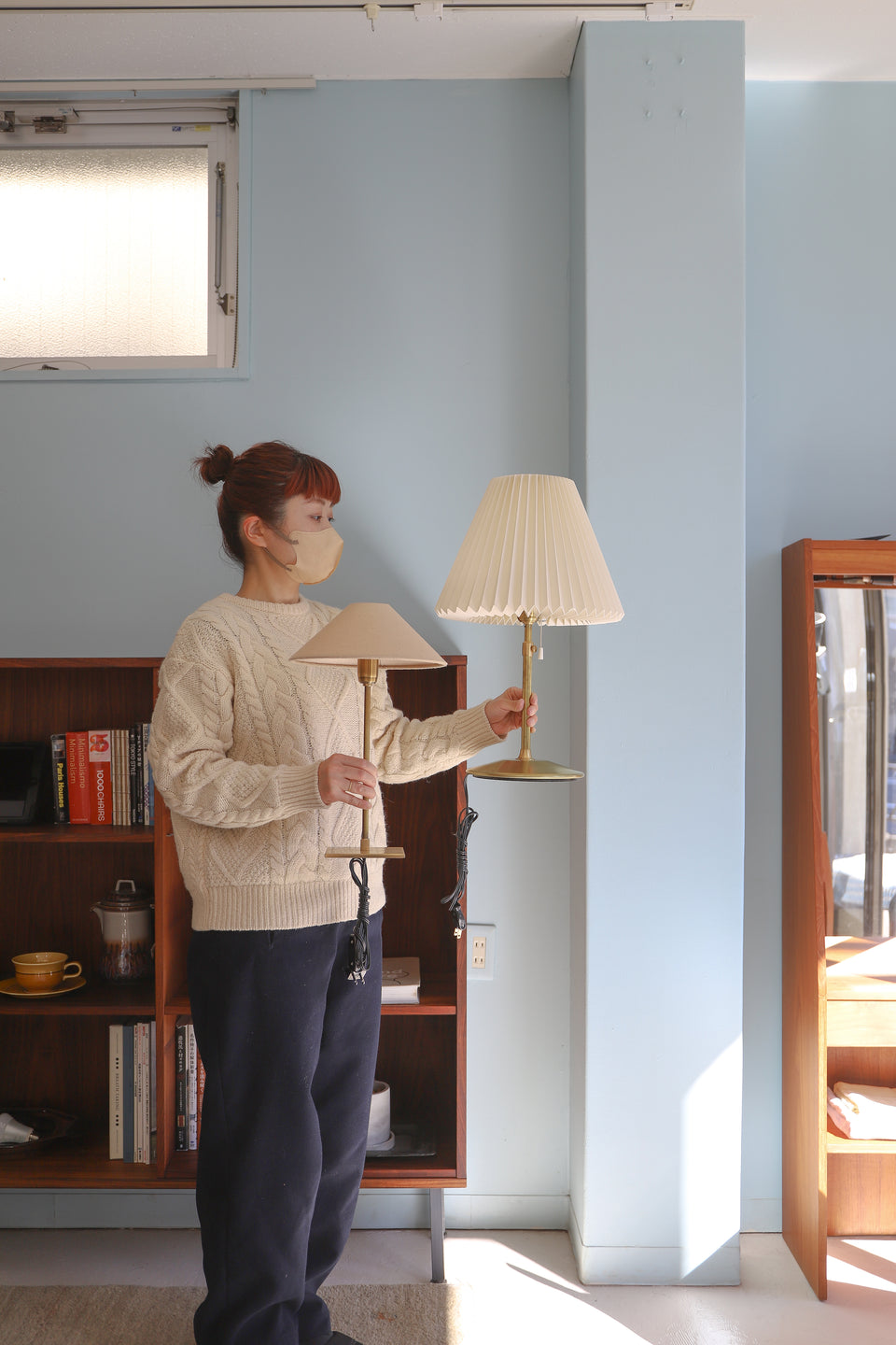 flame Blass Stand Table Lamp/フレイム テーブルランプ 真鍮 スタンドライト 間接照明