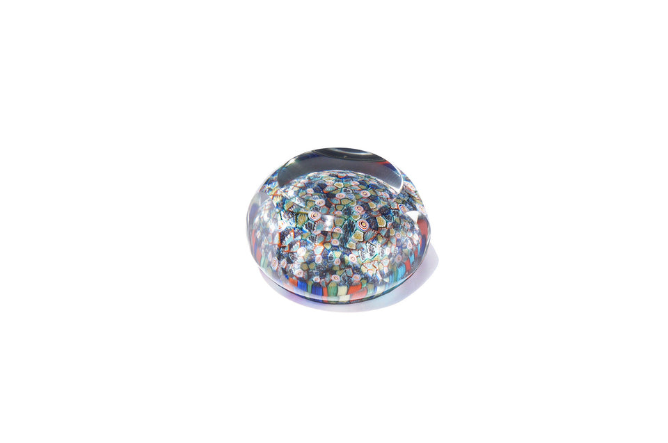 Italia Venetian Glass Millefiori Paperweight/イタリア ベネチアングラス ミルフィオリ ペーパーウェイト ガラス工芸 インテリア