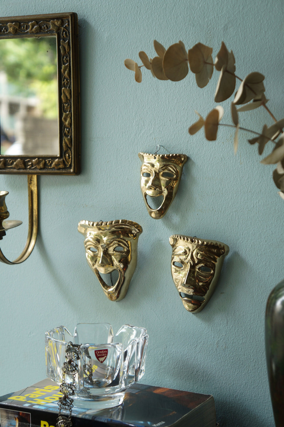 Vintage Two Face Wall Deco/ヴィンテージ トゥーフェイス ウォールデコ 真鍮製