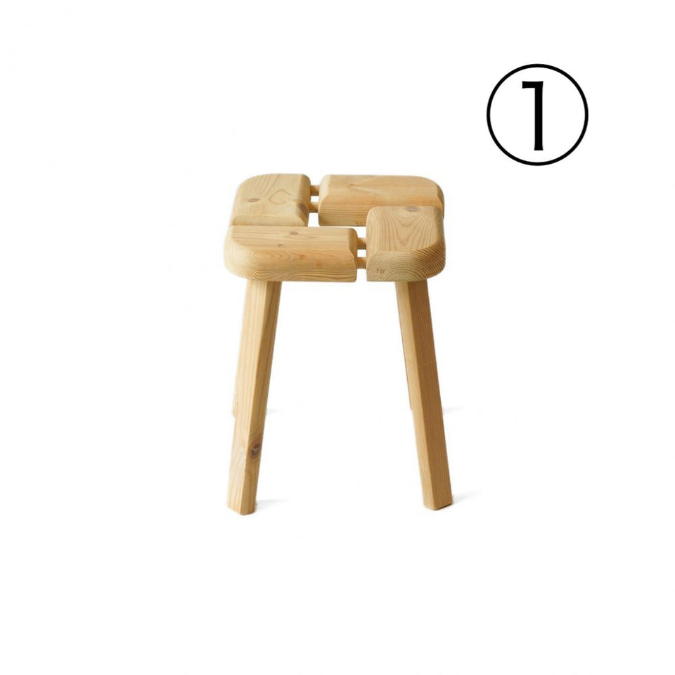Finnish Vintage Pinewood Stool/フィンランドヴィンテージ スツール 椅子 パイン材