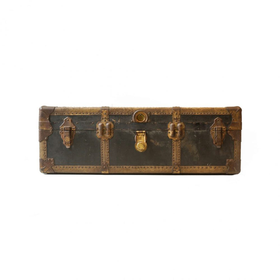 US Antique Steamer Trunk/アメリカ アンティーク スチーマートランク スーツケース