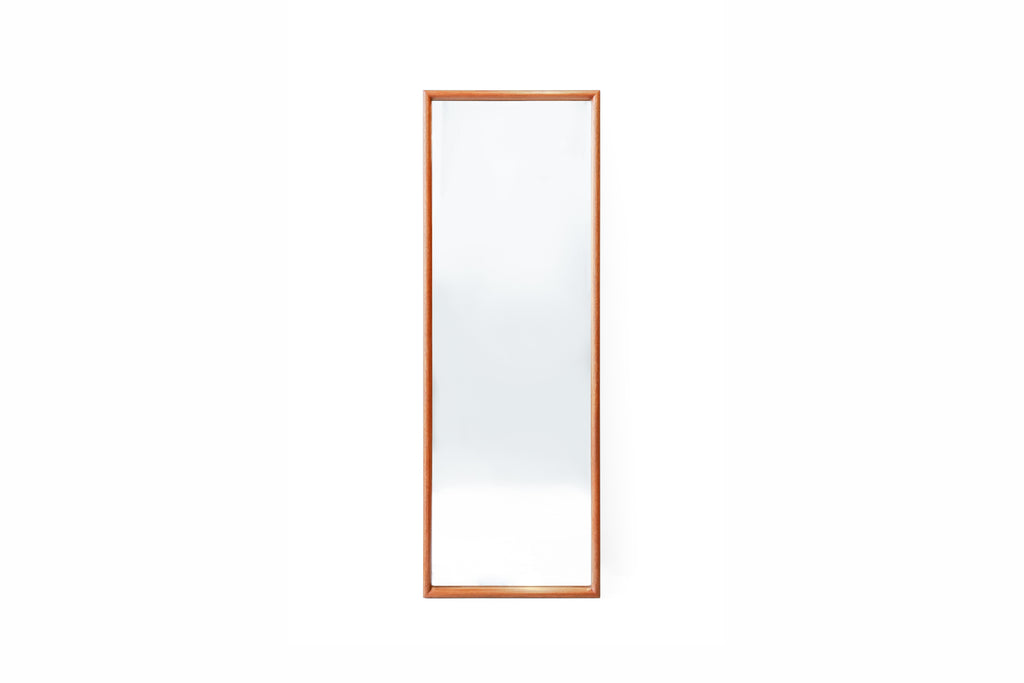 ウォールミラー チーク材 壁掛け 鏡 姿見 インテリア/Teakwood Long Slim Wall Mirror – FURUICHI/古一