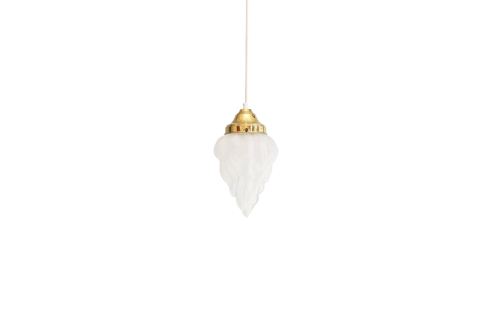 Danish Vintage J. Sommer Glass Shade Pendant Light/デンマークヴィンテージ ペンダントライト ガラスシェード 照明 北欧インテリア