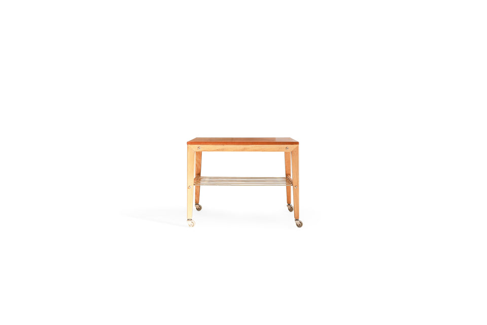 Scandinavian Vintage Caster Side Table/北欧ヴィンテージ キャスター サイドテーブル ワゴン