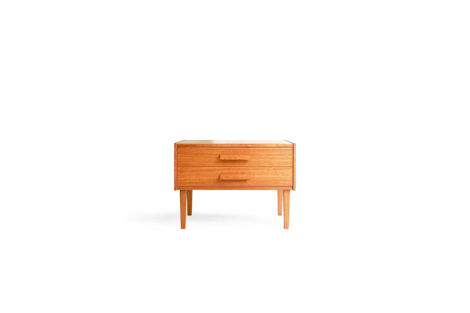Scandinavian Vintage Small Side Chest 2Drawers/北欧ヴィンテージ スモールサイドチェスト 2段 チーク材
