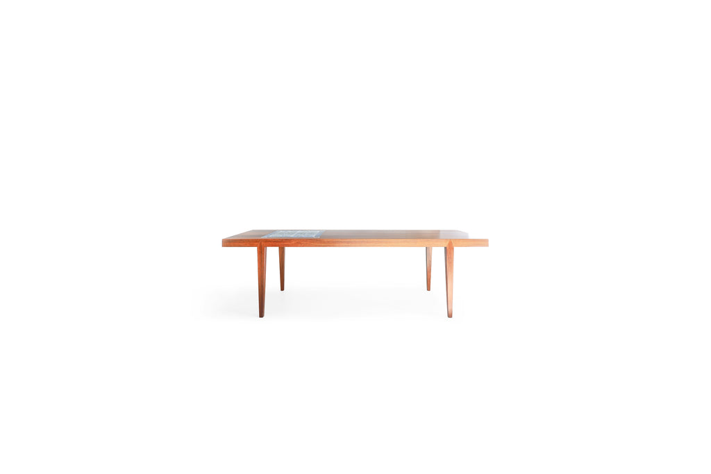 ハスレヴ×ロイヤルコペンハーゲン コーヒーテーブル ローズウッド タイルトップ/Haslev×Royal Copenhagen Rosewood  Coffee Table – FURUICHI/古一