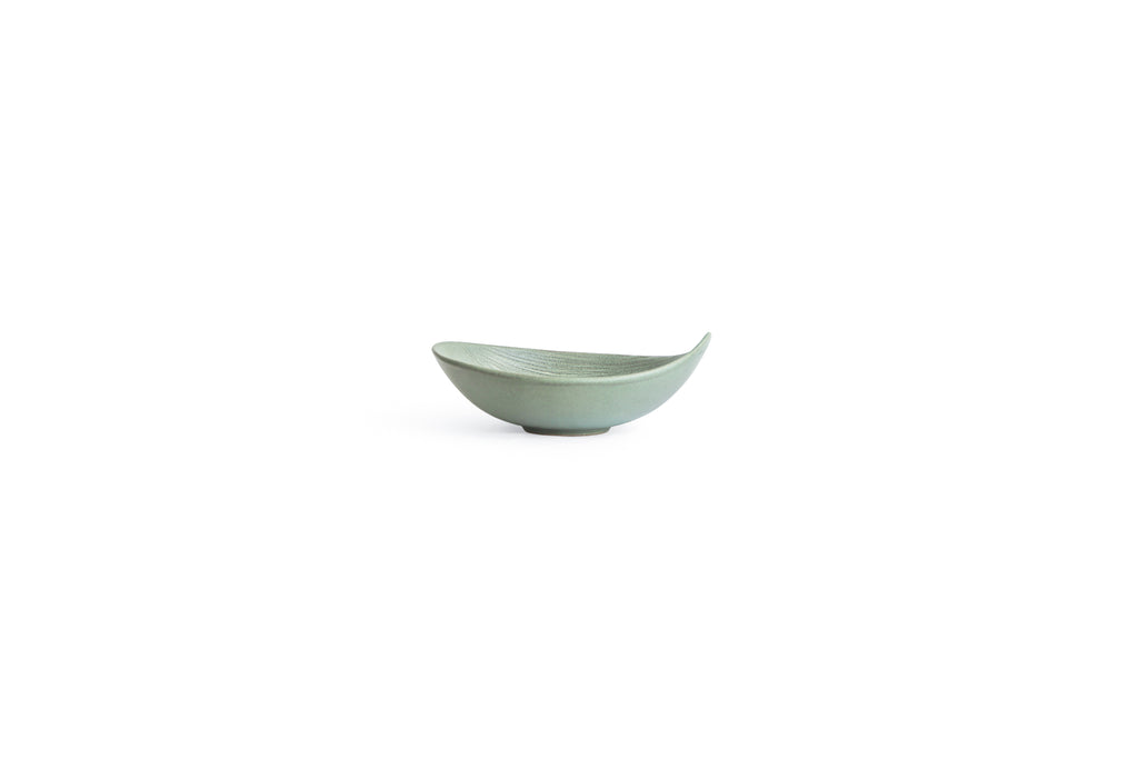 北欧vintage 葉模様の陶器ボウル デンマーク製