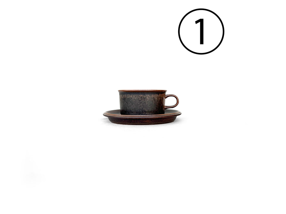 Vintage ARABIA Ruska Tea Cup and Saucer/フィンランドヴィンテージ アラビア ルスカ ティーカップ ウラ・プロコッペ 北欧食器