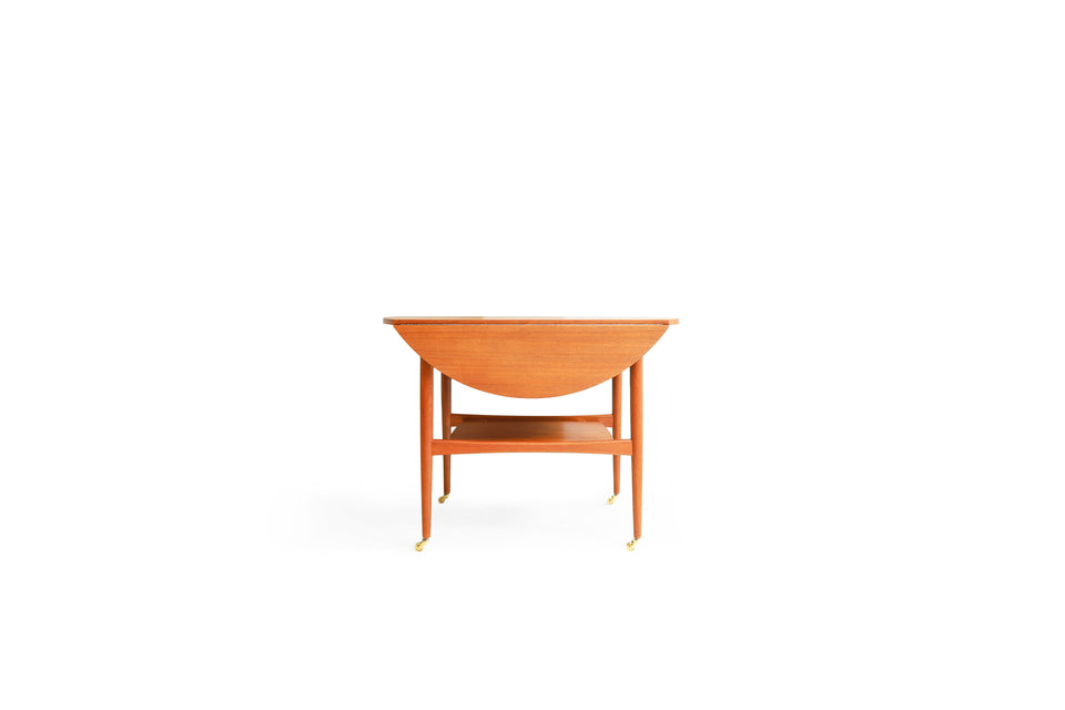 Danish Vintage Kristensen&Thomassen Drop Leaf Coffee Table/デンマークヴィンテージ コーヒーテーブル ドロップリーフ ラウンドテーブル 北欧家具