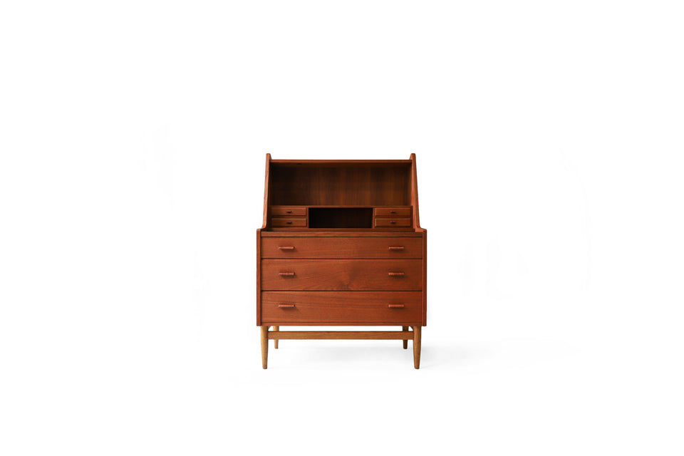 Danish Vintage Writing Desk Bureau Dresser/デンマーク ヴィンテージ ライティング ビューロー 北欧モダン デスク チェスト