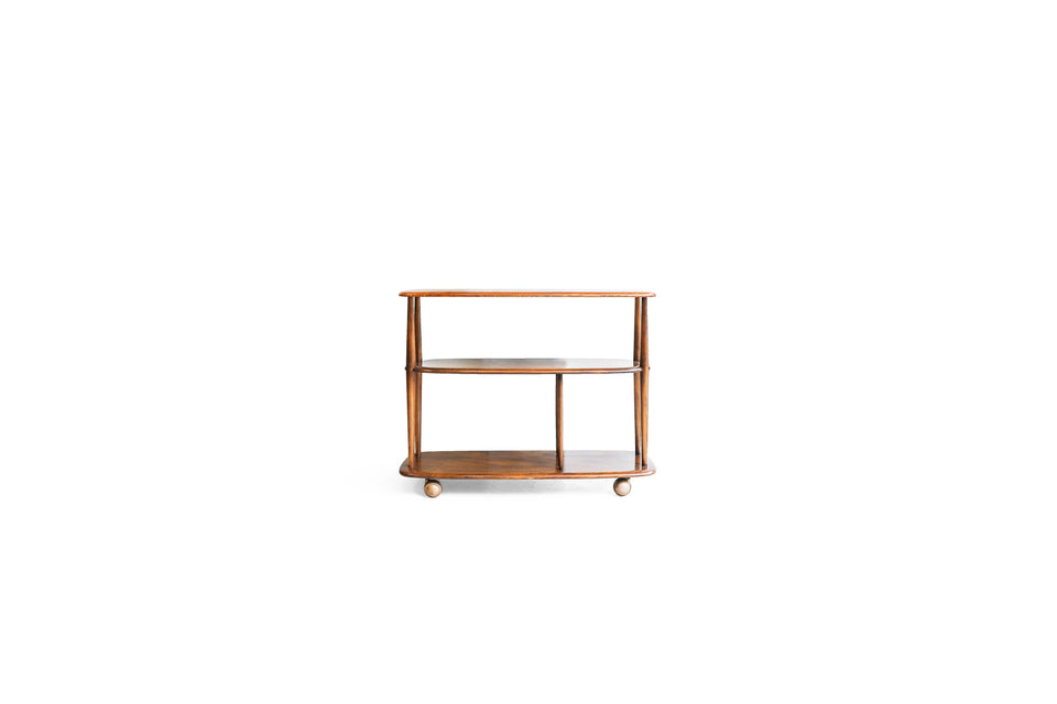 UK Vintage Ercol Bookcase Trolley Dark Brown/イギリスヴィンテージ アーコール ブックケース トロリー ワゴン ダークブラウン