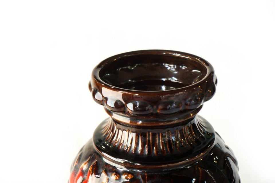 W.Germany Vintage Scheurich Vase Fat Lava/西ドイツ ヴィンテージ シューリッヒ ベース ファットラヴァ 花瓶 インテリア