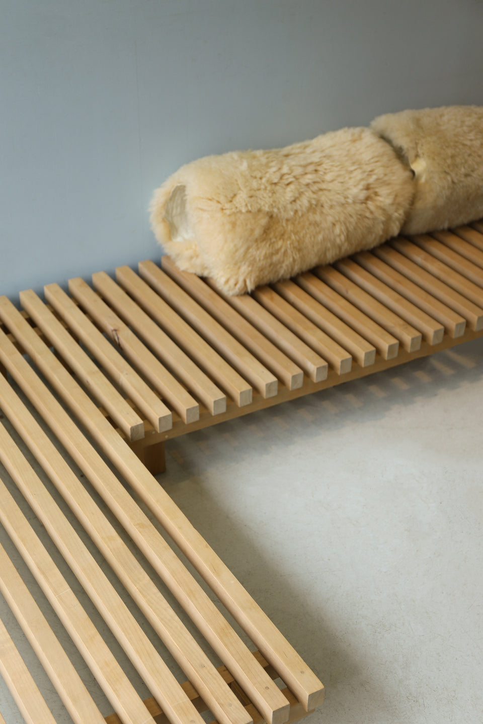 Charlotte Perriand Style Wooden Slit Low Bench/スリット ローベンチ 木製 シャルロット・ペリアン スタイル