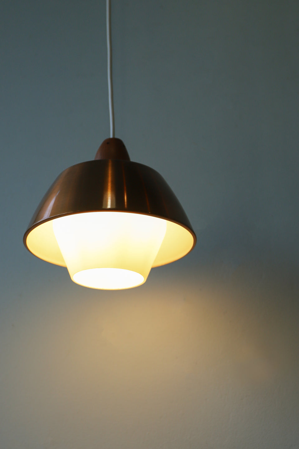Copper Glass Pendant Light Danish Vintage/デンマークヴィンテージ ペンダントライト コッパー ガラス 北欧インテリア