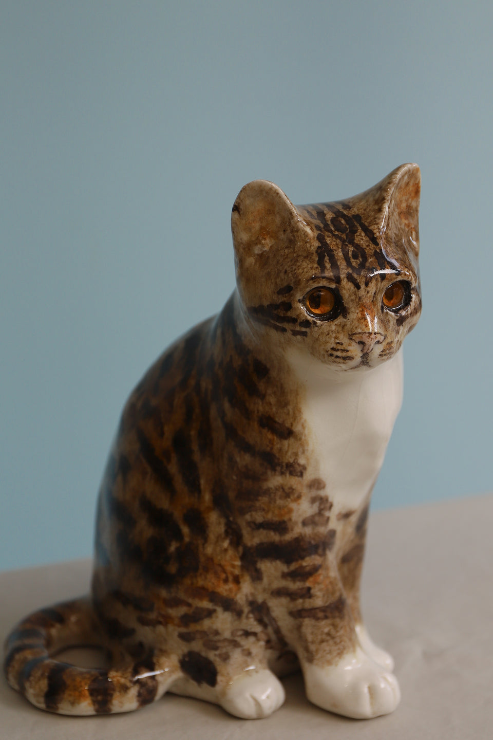 Winstanley Cat Pottery Object/ウィンスタンレイキャット ケンジントンキャット キジ白猫 陶器 オブジェ サイズ3