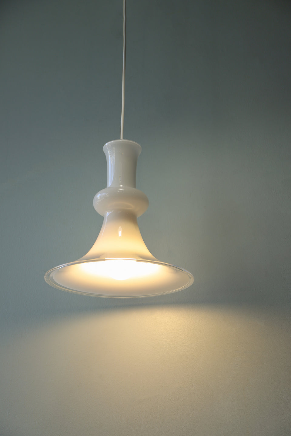 Vintage Holmegaard Pendant Light Etude/ホルムガード ペンダントライト エチュード 照明 ホワイト デンマークヴィンテージ