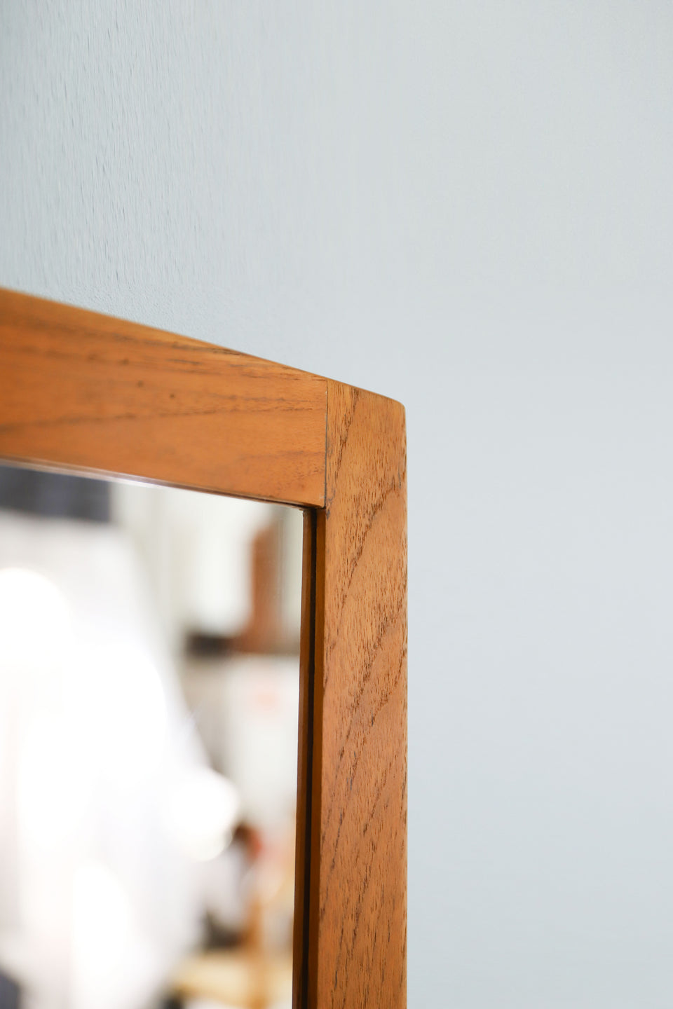 Vintage Wall Mirror Danish Modern/デンマークヴィンテージ ウォールミラー チークフレーム 鏡 北欧雑貨