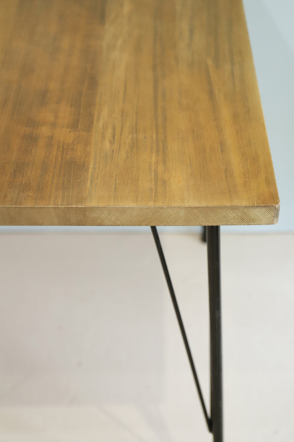 Old Wood and Iron Leg Remake Table/古材 リメイクテーブル 鉄脚 デスク 机