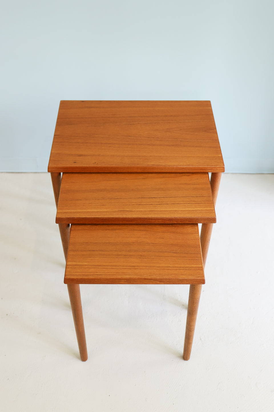 Danish Vintage Nesting Table Side Table/デンマークヴィンテージ ネストテーブル チーク材 サイドテーブル 北欧家具