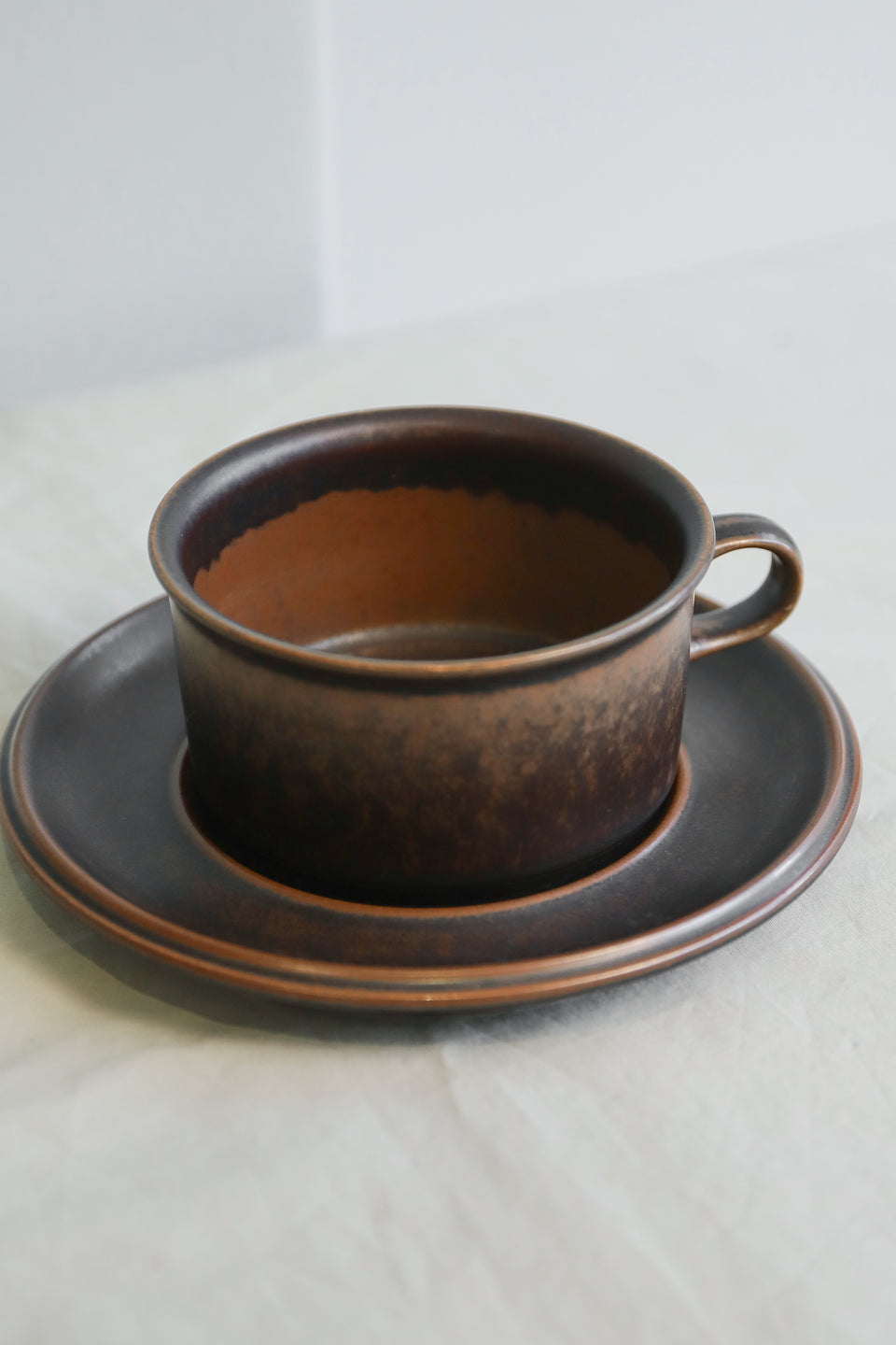 Finnish Vintage ARABIA Ruska Tea Cup and Saucer/アラビア ルスカ ティーカップ&ソーサー 北欧インテリア ヴィンテージ食器