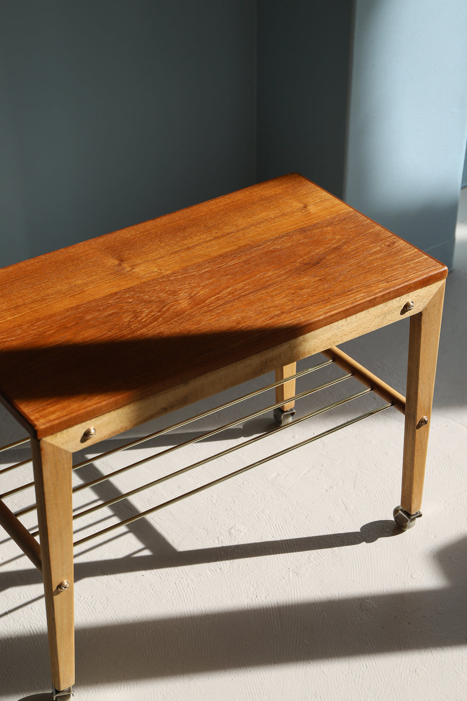 Scandinavian Vintage Caster Side Table/北欧ヴィンテージ キャスター サイドテーブル ワゴン