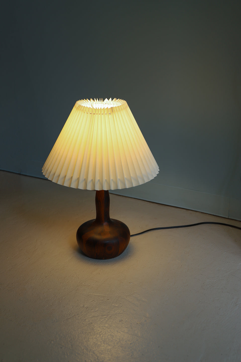 Danish Vintage Parquet Table Lamp Rosewood Teakwood/デンマークヴィンテージ テーブルランプ ローズウッド チーク材 寄木細工 間接照明 北欧インテリア