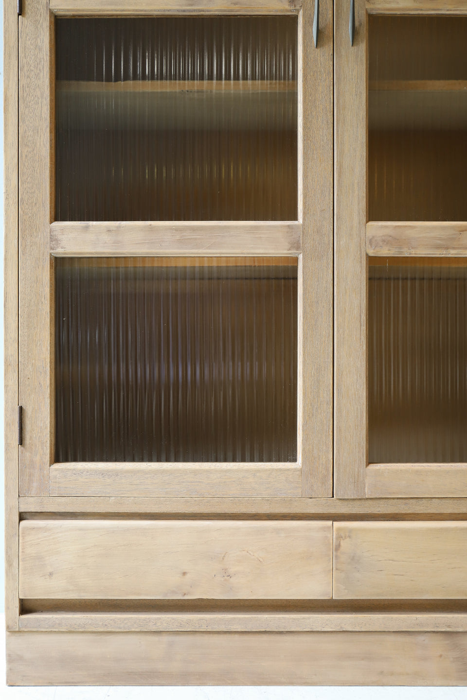 Japanese Vintage Reeded Glass Cabinet/ジャパンヴィンテージ モールガラス キャビネット