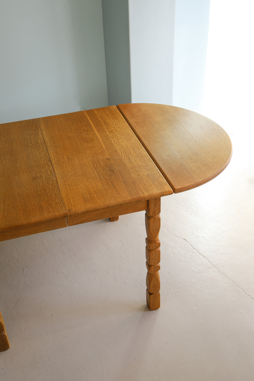 Danish Vintage Oakwood Drop Leaf Dining Table/デンマークヴィンテージ ドロップリーフ エクステンションダイニングテーブル オーク材