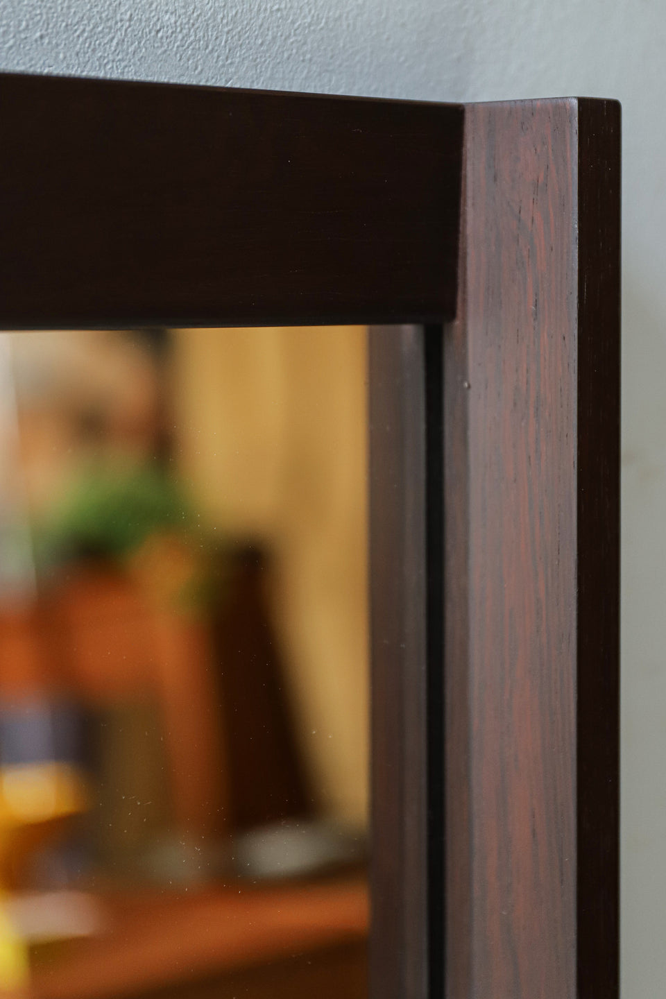 Scandinavian Vintage Rosewood Wall Mirror/北欧ヴィンテージ ローズウッド ウォールミラー